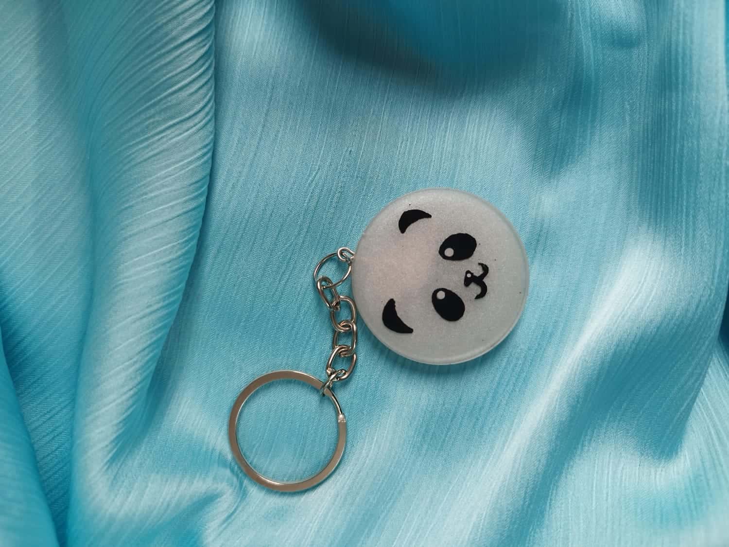 Panda Theme Double-Sided Keychain - Custom Resin Gift - Resin jewelry Bangladesh ৳390 - Thumbnail 1