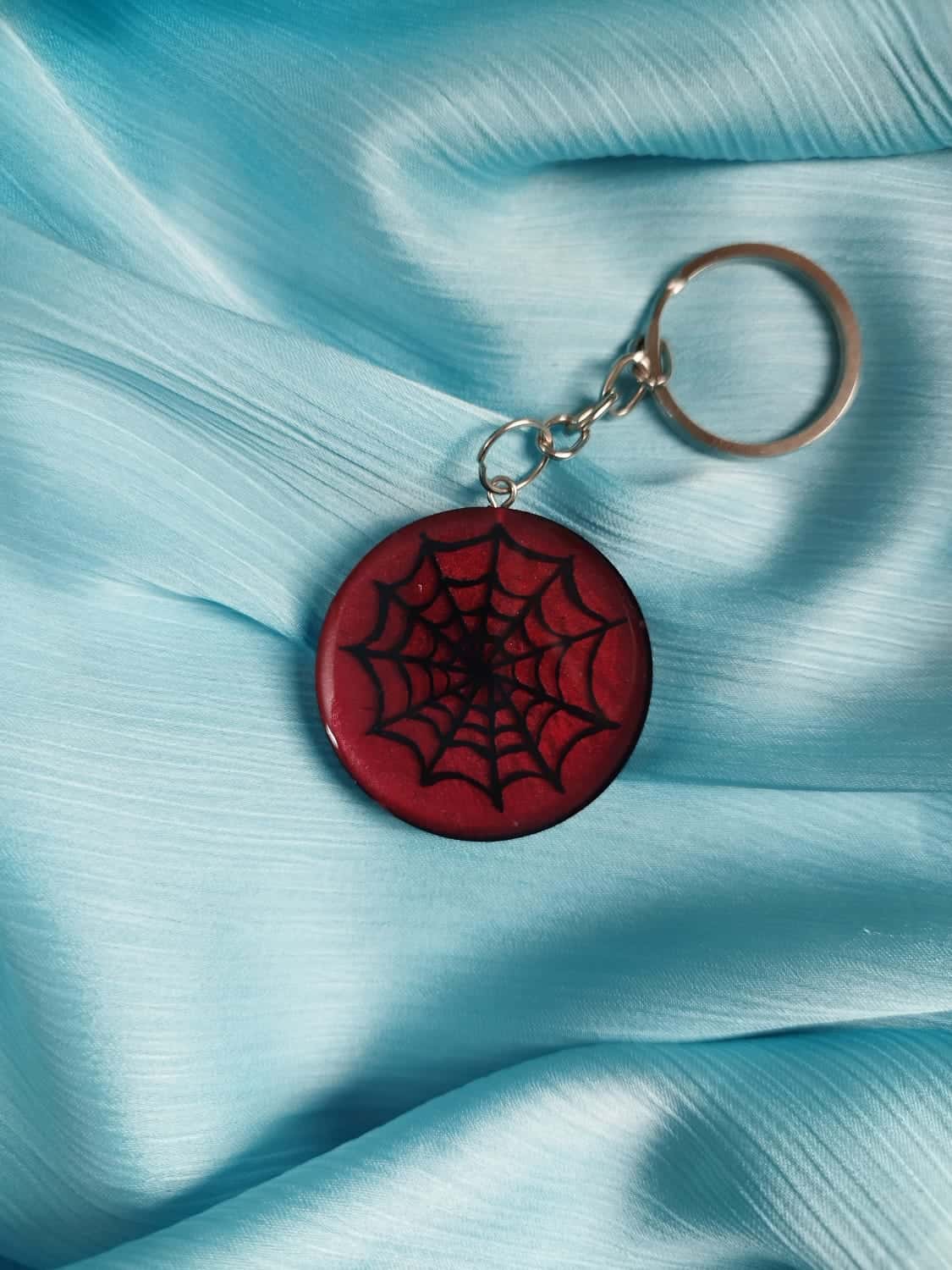 Spider Theme Double-Sided Keychain - Custom Resin Gift - Resin jewelry Bangladesh ৳390 - Thumbnail 2