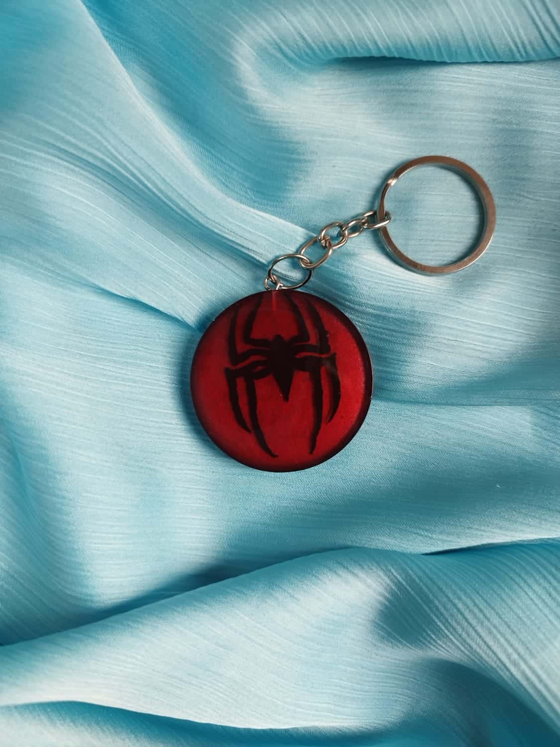 Spider Theme Double-Sided Keychain - Custom Resin Gift - Resin jewelry Bangladesh ৳390 - Thumbnail 1