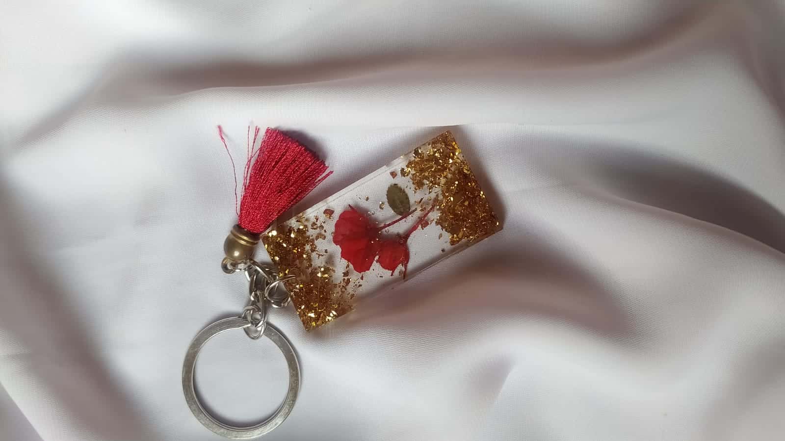 Floral Alphabet Keychain Collection - Personalized Gift Bangladesh - Resin jewelry Bangladesh ৳390 - Thumbnail 1
