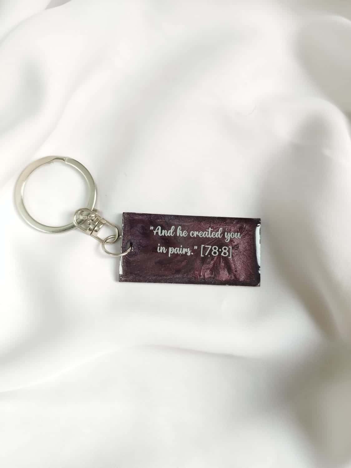 Islamic Calligraphy Keychain - Handmade Resin Gift - Resin jewelry Bangladesh ৳80 - Thumbnail 2