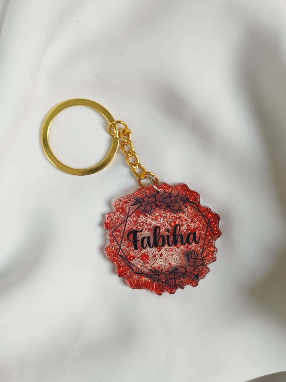 Oval Floral Keychain Collection - Handmade Resin Gift - Resin jewelry Bangladesh ৳80 - Thumbnail 3