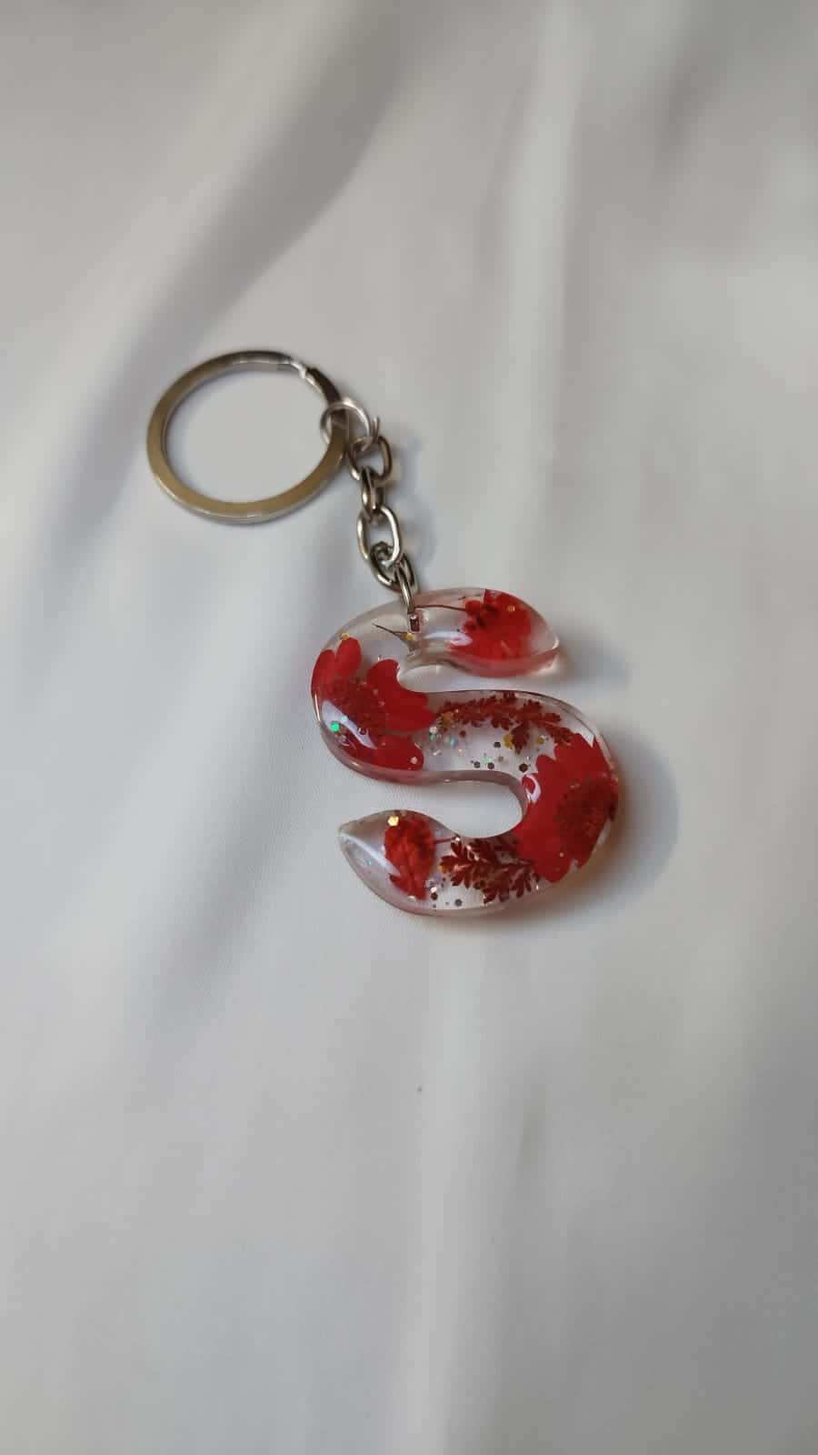 Letter S Personalized Keychain - Custom Resin Gift - Resin jewelry Bangladesh ৳99 - Thumbnail 3