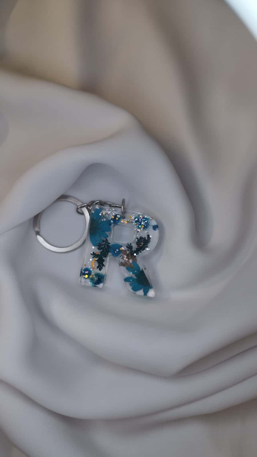 Letter S Personalized Keychain - Custom Resin Gift - Resin jewelry Bangladesh ৳99 - Thumbnail 4