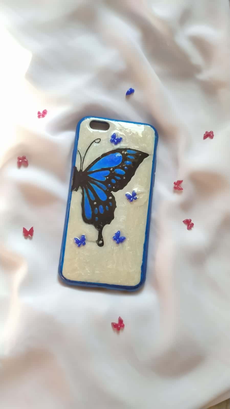 Floral Resin Phone Cover - Handmade Phone Case Bangladesh - Resin jewelry Bangladesh ৳650 - Thumbnail 2
