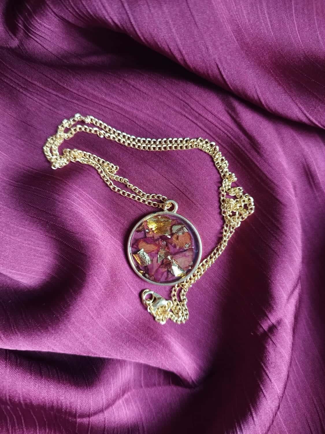Botanical Floral Pendant Collection - Handmade Resin Jewelry - Resin jewelry Bangladesh ৳290 - Thumbnail 2