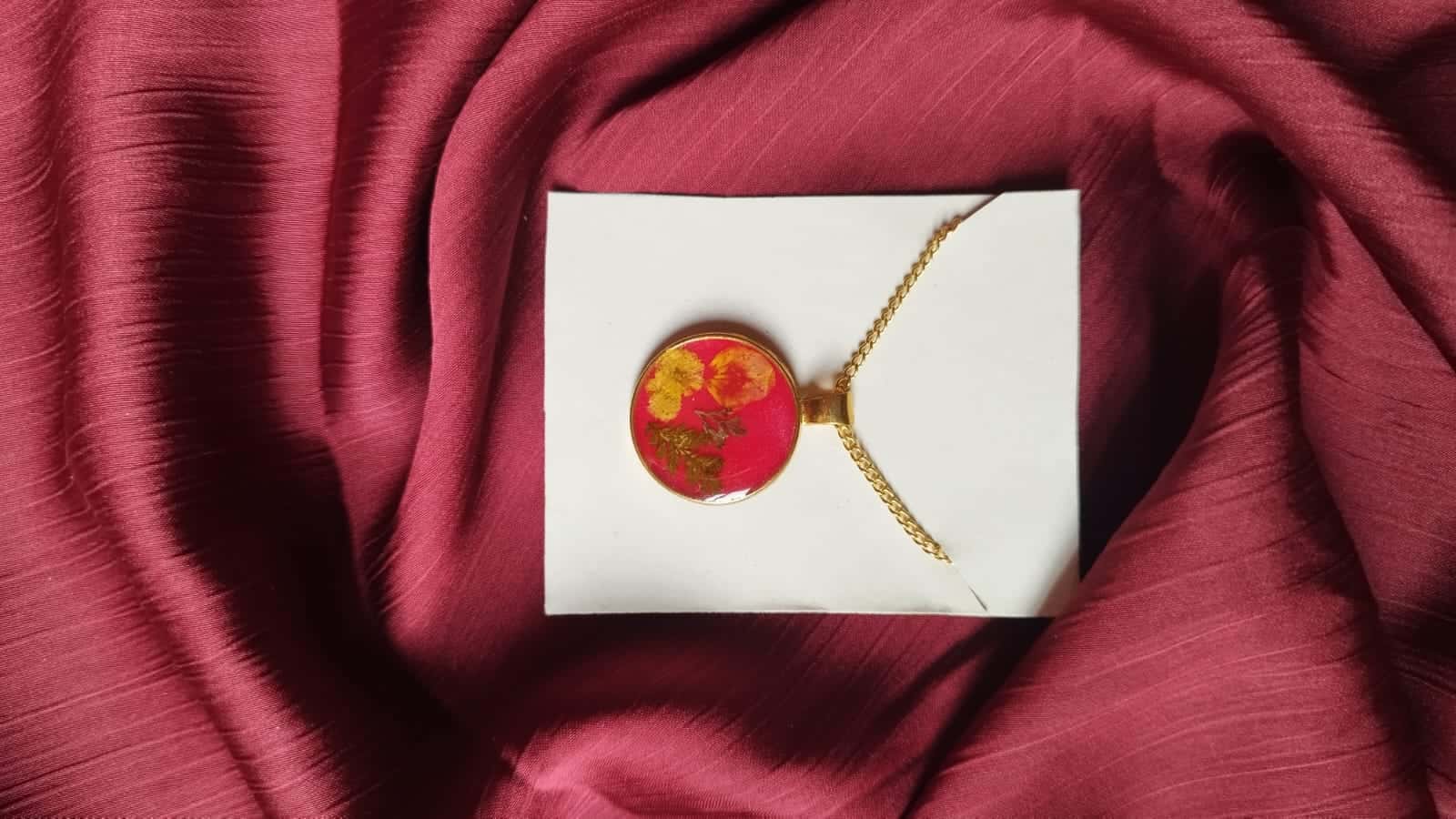 Regular Floral Pendant Collection - Handmade Resin Jewelry - Resin jewelry Bangladesh ৳499 - Thumbnail 4