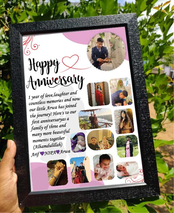 Anniversary Celebration Photo Frame - Custom Gift Bangladesh - Resin jewelry Bangladesh ৳500 - Thumbnail 2