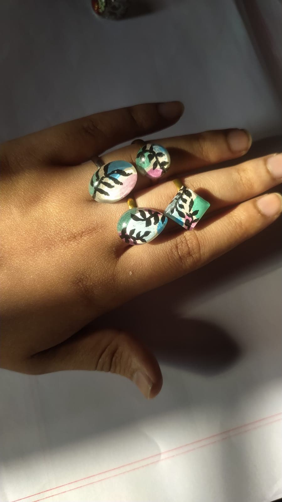 Ocean Wave Ring - Handmade Resin Jewelry - Handmade resin jewelry Bangladesh - ৳350 - Free delivery Dhaka