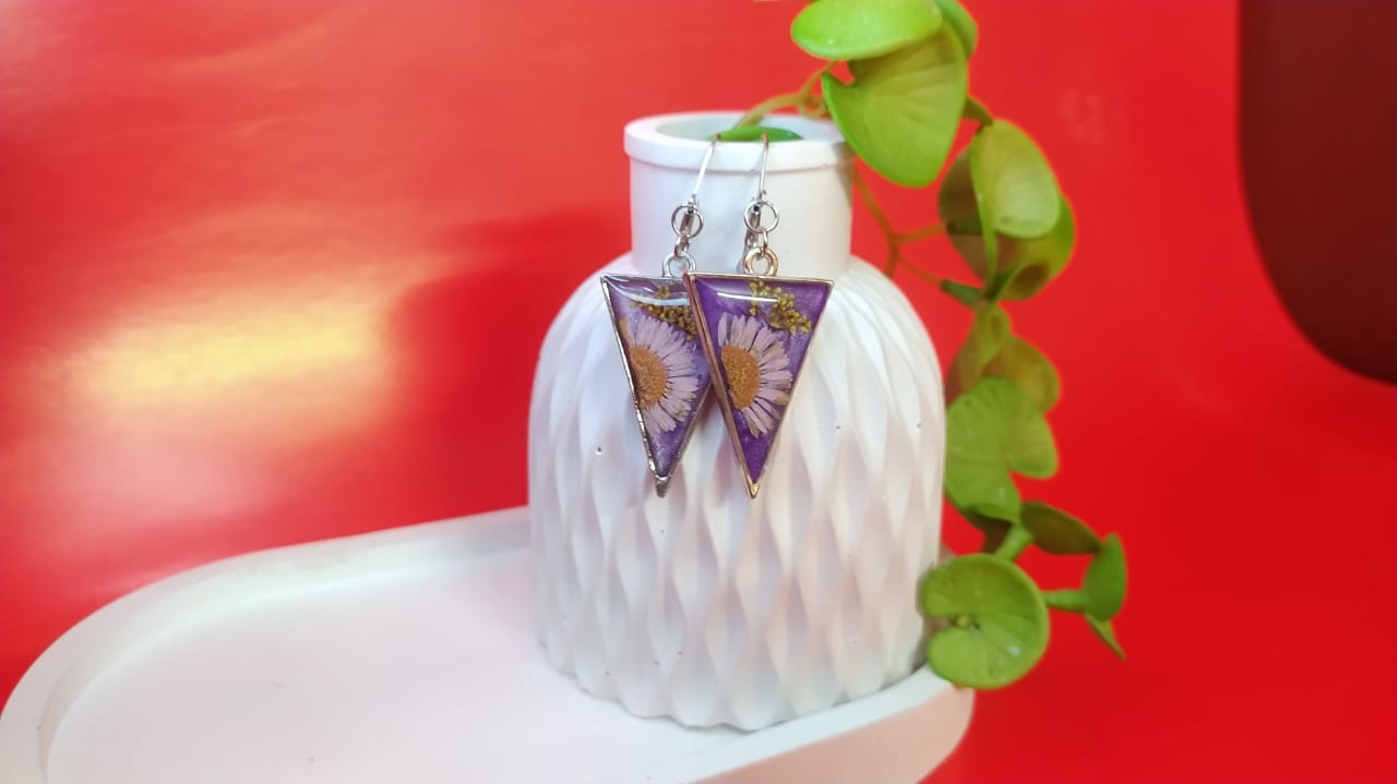 Butterfly Garden Earrings - Handmade Resin Jewelry - Handmade resin jewelry Bangladesh - Price ৳800 - Free delivery Dhaka - View 1