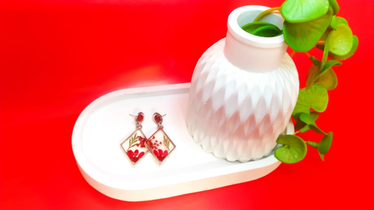 Celestial Dreams Earrings - Handmade Resin Jewelry - Handmade resin jewelry Bangladesh - Price ৳800 - Free delivery Dhaka - View 1