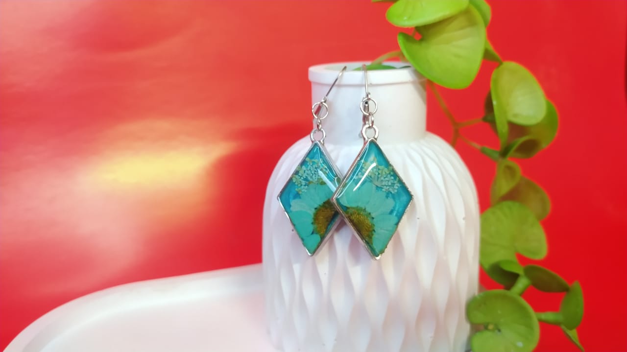 Enchanted Forest Earrings - Handmade Resin Jewelry - Handmade resin jewelry Bangladesh - Price ৳800 - Free delivery Dhaka - View 1