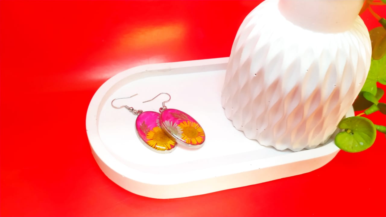 Tropical Paradise Earrings - Handmade Resin Jewelry - Handmade resin jewelry Bangladesh - Price ৳800 - Free delivery Dhaka - View 1