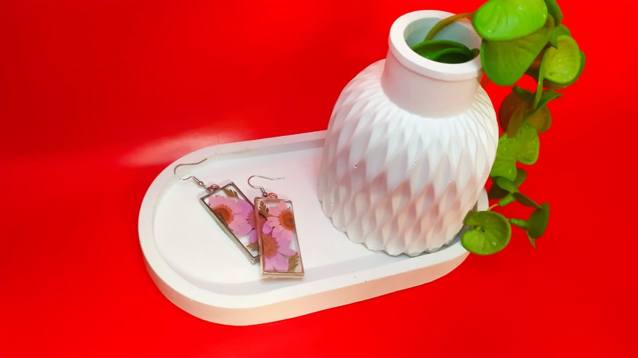 Aurora Borealis Earrings - Handmade Resin Jewelry - Handmade resin jewelry Bangladesh - Price ৳800 - Free delivery Dhaka - View 1