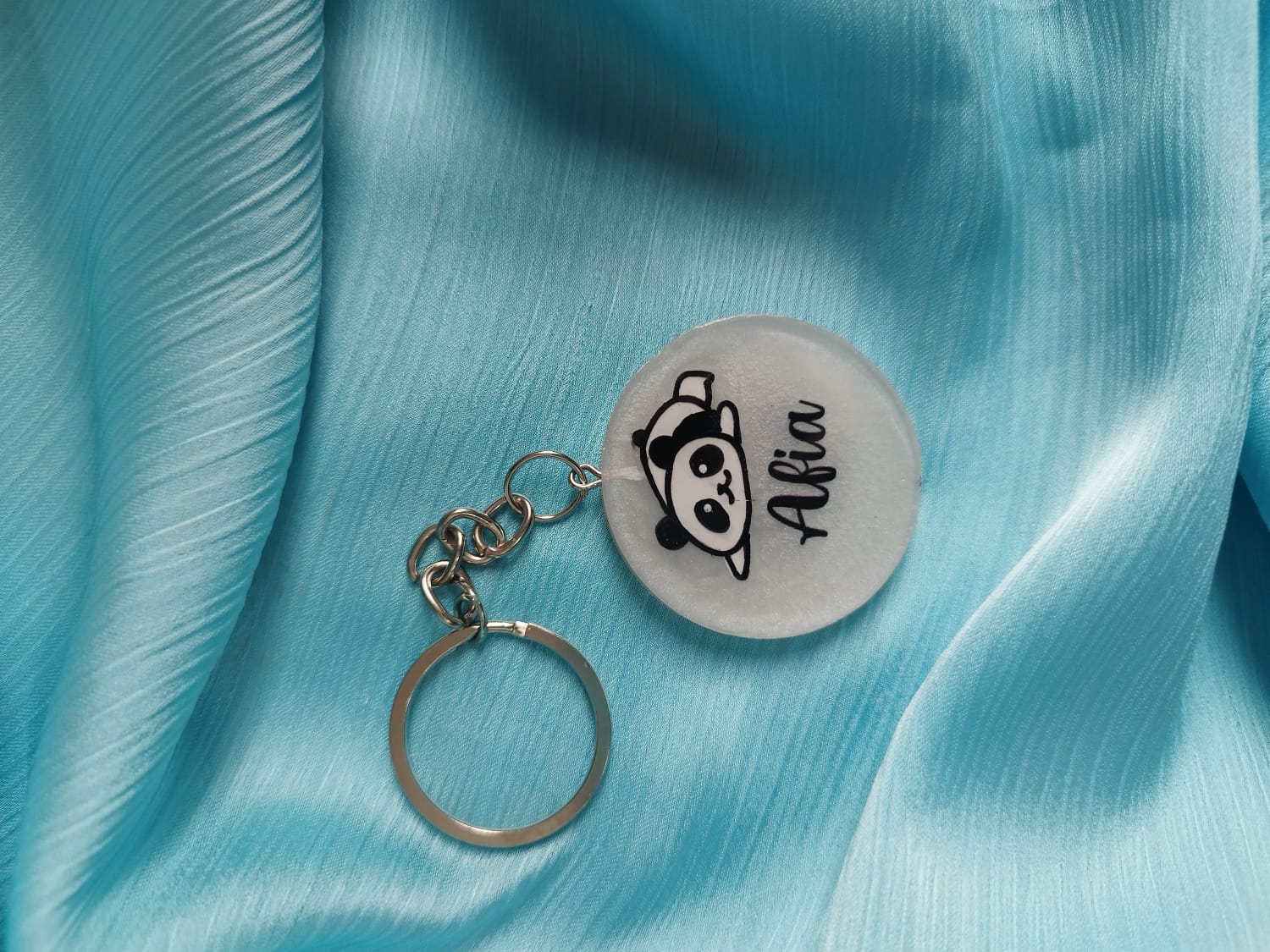 Panda Theme Double-Sided Keychain - Custom Resin Gift - Handmade resin jewelry Bangladesh - Price ৳390 - Free delivery Dhaka - View 2