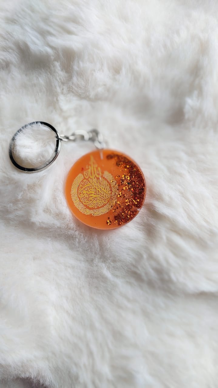 Islamic Calligraphy Keychain - Handmade Resin Gift - Handmade resin jewelry Bangladesh - Price ৳80 - Free delivery Dhaka - View 5