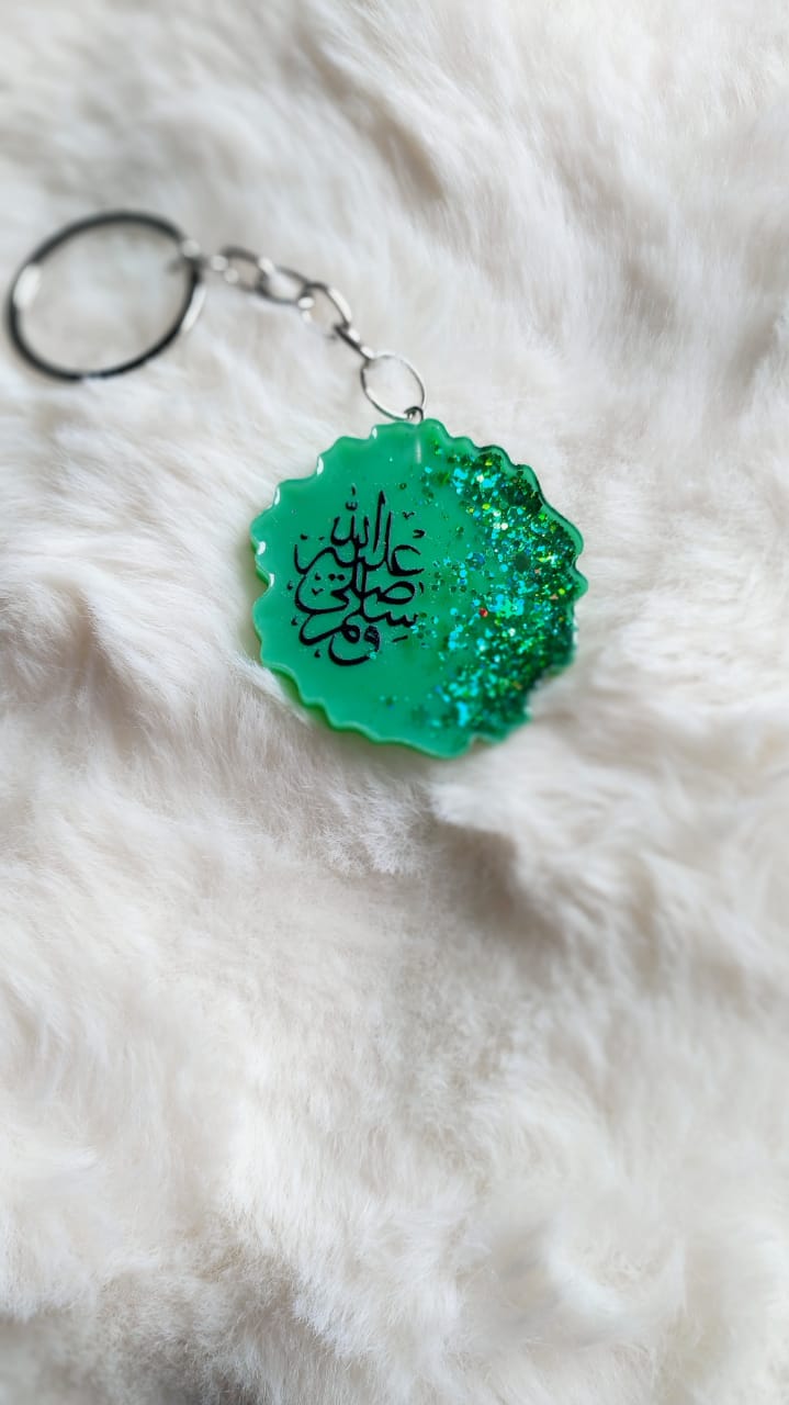 Islamic Calligraphy Keychain - Handmade Resin Gift - Handmade resin jewelry Bangladesh - Price ৳80 - Free delivery Dhaka - View 7
