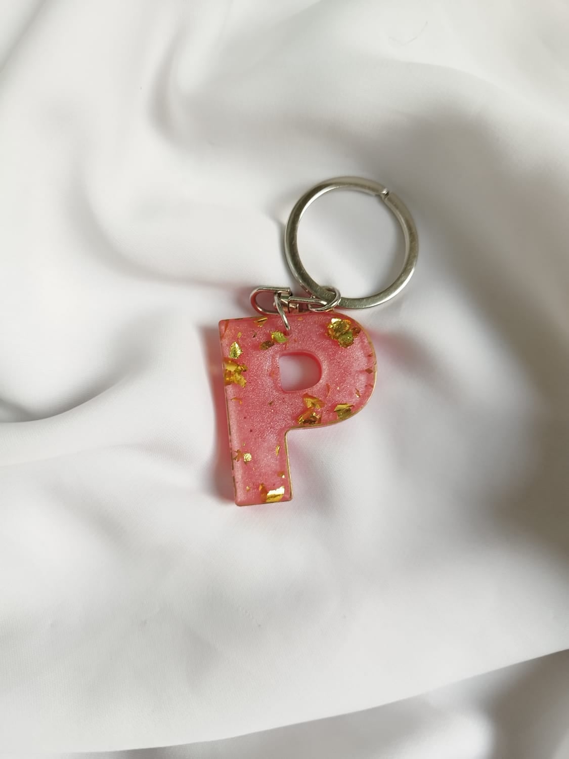 Letter P Custom Keychain - Personalized Gift Bangladesh - Handmade resin jewelry Bangladesh - Price ৳80 - Free delivery Dhaka - View 1