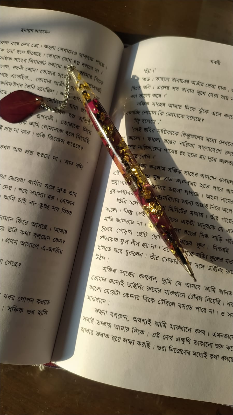 Premium Rose Petal Resin Pen - Handmade Gift Bangladesh - Handmade resin jewelry Bangladesh - Price ৳250 - Free delivery Dhaka - View 2