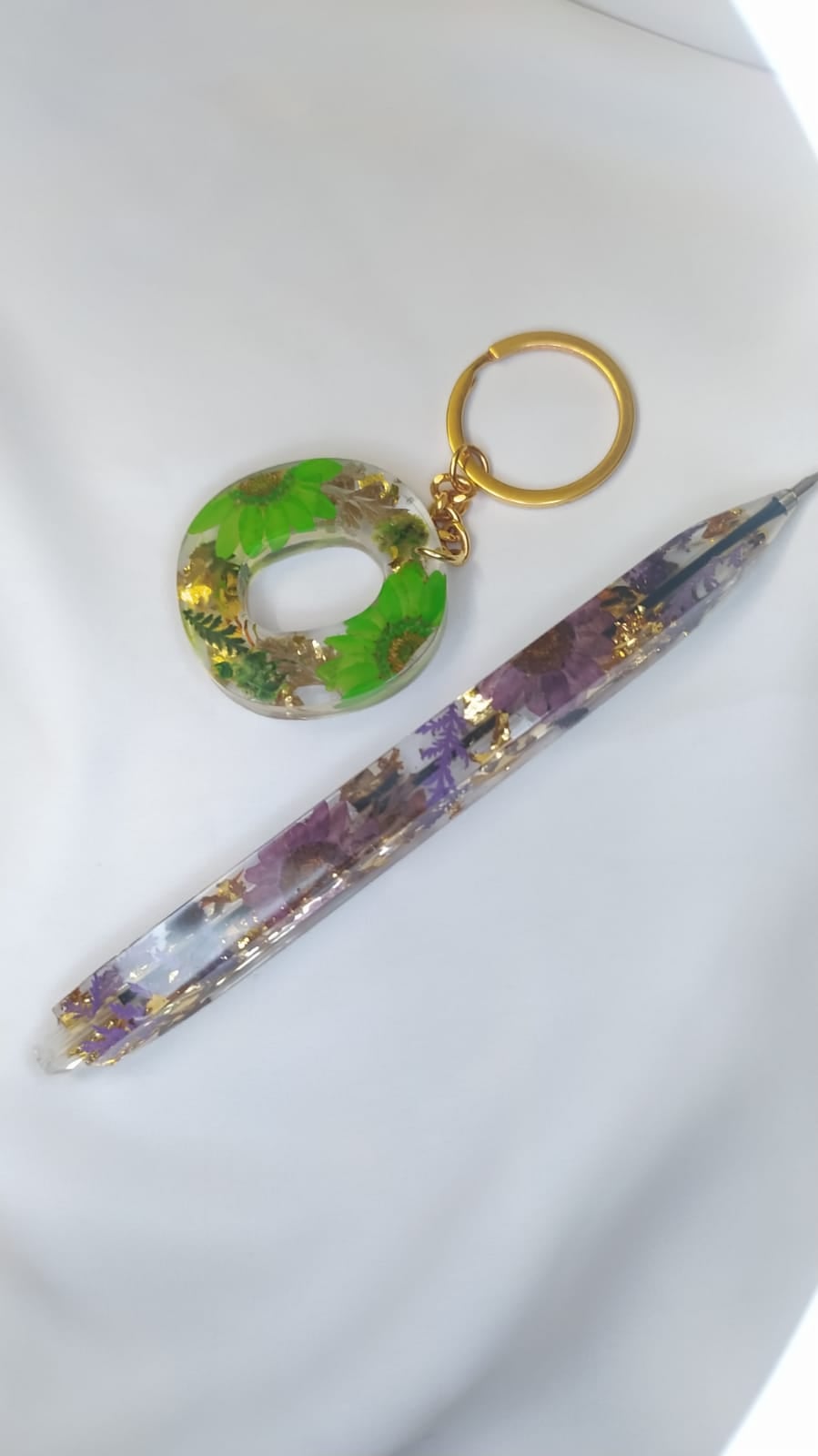 Regular Floral Resin Pen - Handmade Gift Bangladesh - Handmade resin jewelry Bangladesh - Price ৳250 - Free delivery Dhaka - View 3