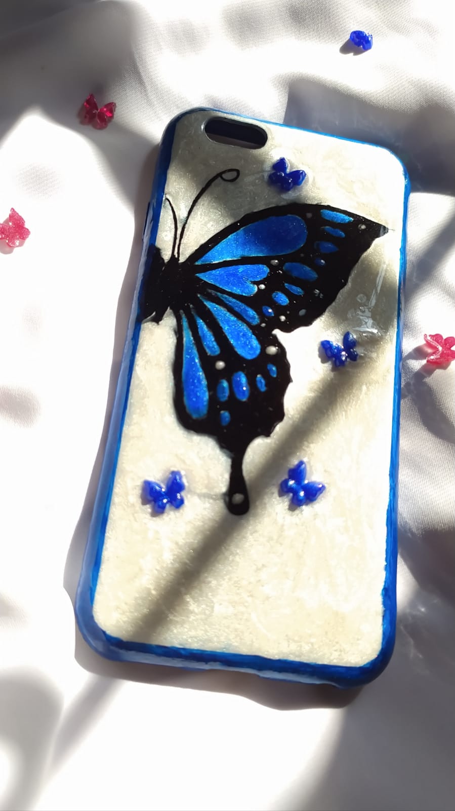 Floral Resin Phone Cover - Handmade Phone Case Bangladesh - Handmade resin jewelry Bangladesh - Price ৳650 - Free delivery Dhaka - View 1