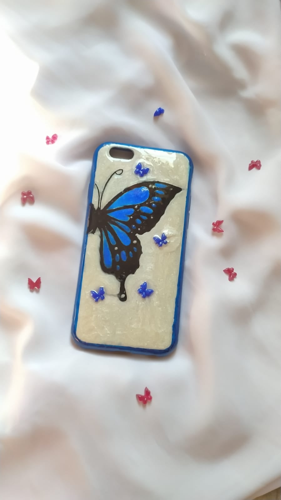 Floral Resin Phone Cover - Handmade Phone Case Bangladesh - Handmade resin jewelry Bangladesh - Price ৳650 - Free delivery Dhaka - View 2