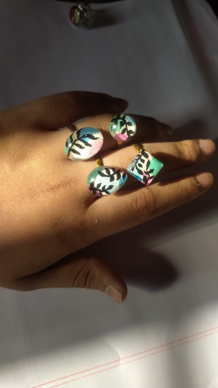 Botanical Element Ring - Handmade Resin Jewelry - Handmade resin jewelry Bangladesh - Price ৳350 - Free delivery Dhaka - View 1
