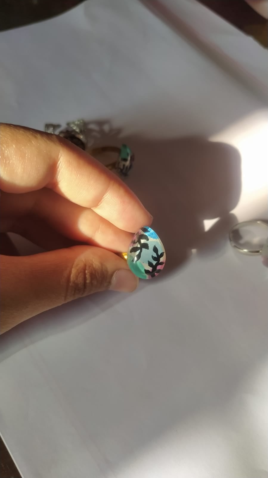 Sunset Colors Ring - Handmade Resin Jewelry - Handmade resin jewelry Bangladesh - Price ৳350 - Free delivery Dhaka - View 1