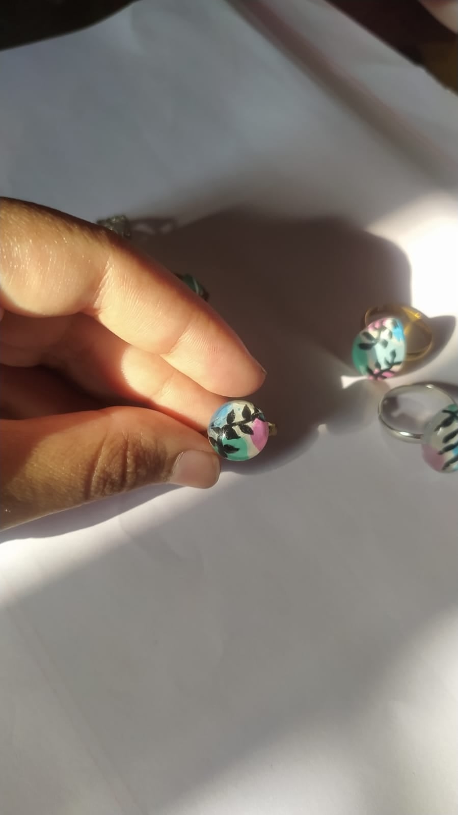 Starlight Shimmer Ring - Handmade Resin Jewelry - Handmade resin jewelry Bangladesh - Price ৳350 - Free delivery Dhaka - View 1