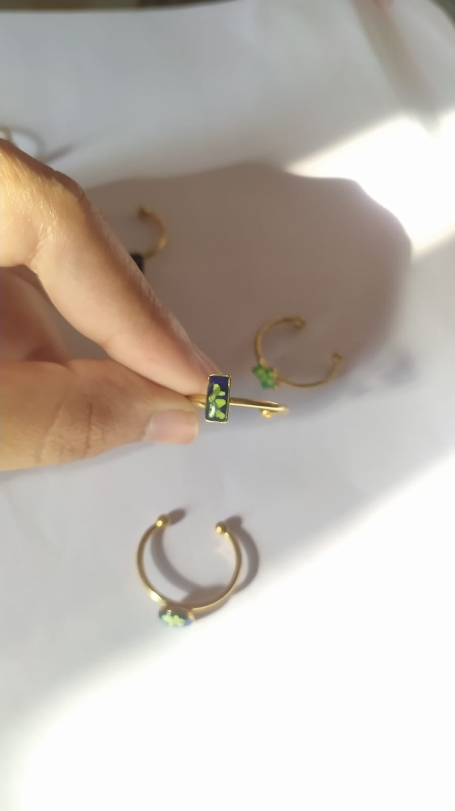 Moonlight Bloom Ring - Handmade Resin Jewelry - Handmade resin jewelry Bangladesh - Price ৳350 - Free delivery Dhaka - View 1
