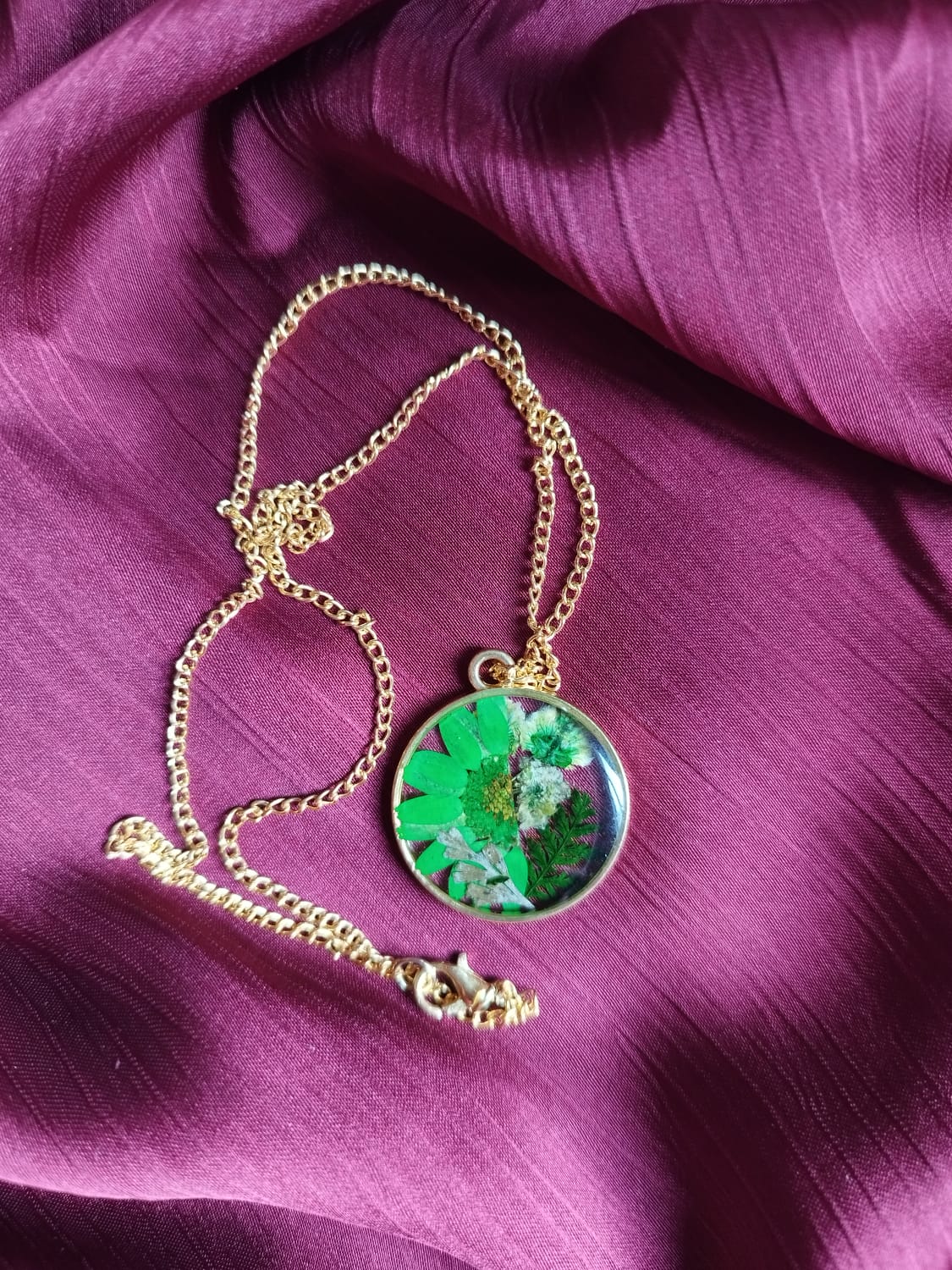 Botanical Floral Pendant Collection - Handmade Resin Jewelry - Handmade resin jewelry Bangladesh - Price ৳290 - Free delivery Dhaka - View 3