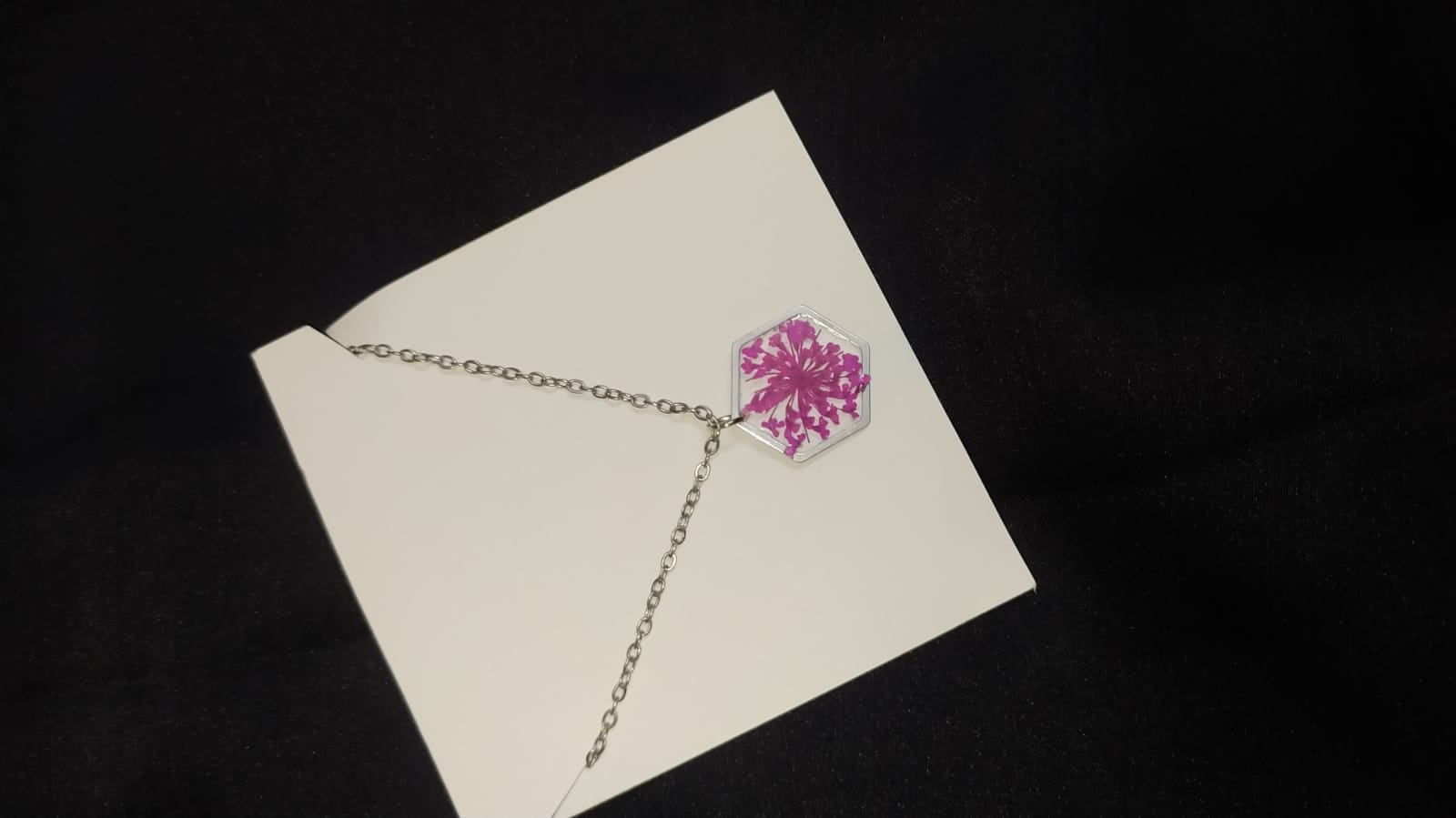 Premium Floral Pendant Necklace - Handmade Resin Jewelry - Handmade resin jewelry Bangladesh - Price ৳499 - Free delivery Dhaka - View 3