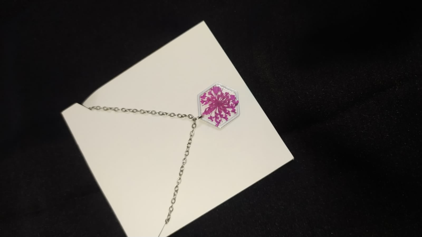 Premium Floral Pendant Necklace - Handmade Resin Jewelry - Handmade resin jewelry Bangladesh - Price ৳499 - Free delivery Dhaka - View 4