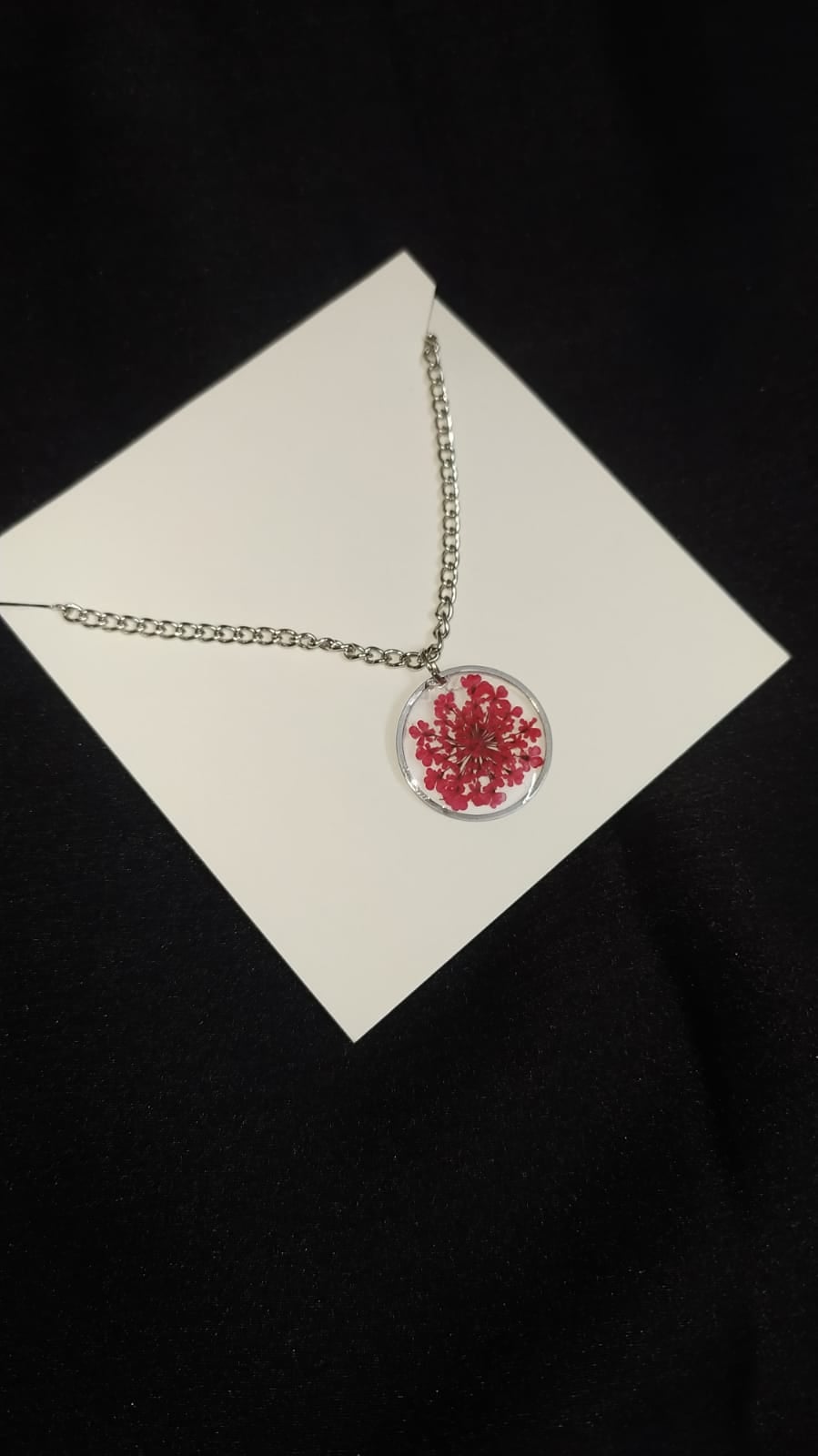 Premium Floral Pendant Necklace - Handmade Resin Jewelry - Handmade resin jewelry Bangladesh - Price ৳499 - Free delivery Dhaka - View 1
